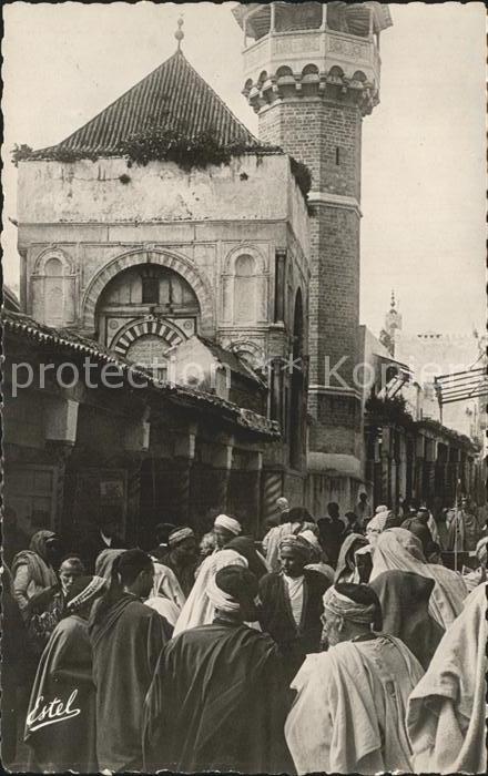 Tunis Rue Sidi Ben Ziad entrée de la Mosquée