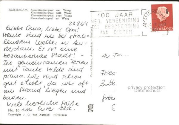 Amsterdam Niederlande Kloveniersburgwal – Bild 2