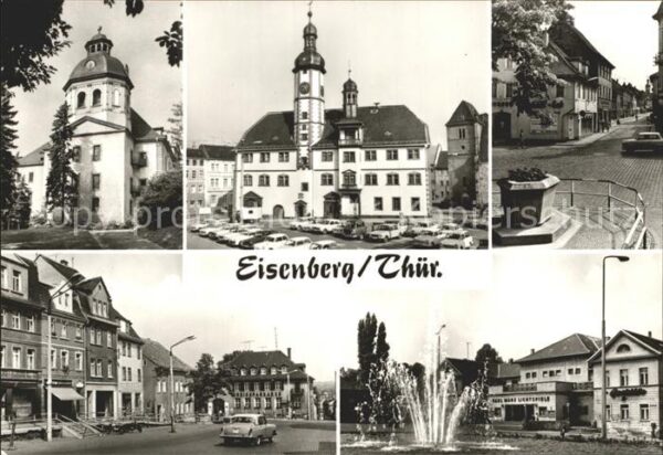 Eisenberg Thueringen Schlosskirche Rathaus am Markt Ernst Th