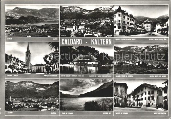 Kaltern Weinstrasse Tirol Panorama Kirche