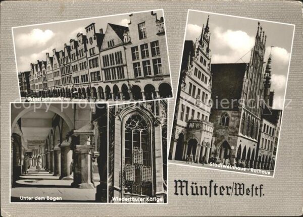 Muenster Westfalen Stadtweinhaus Rathaus Unter dem Bogen P