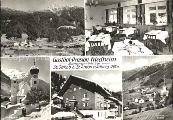 St Jakob Arlberg Gasthof Pension Friedheim