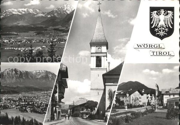 Woergl Angerberg Kirche Stadtansicht