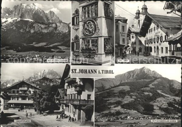 St Johann Tirol Kitzbühler Horn Hauptplatz Wilder Kaise