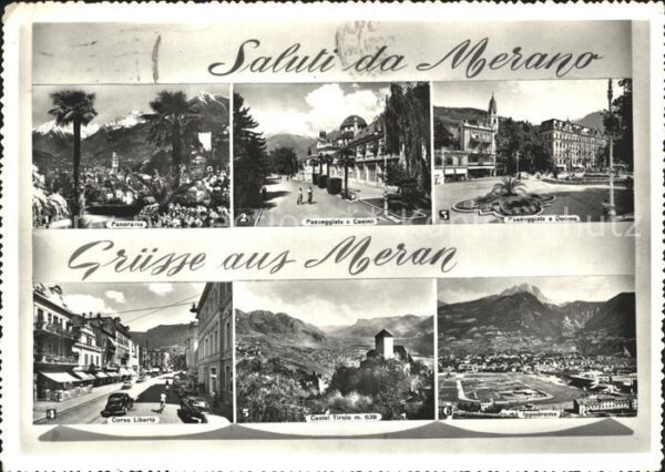 Merano Meran Promenade Kurhaus Schloss Tirol Rennpla