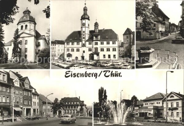 Eisenberg Thueringen Schlosskirche Rathaus Platz der Republi
