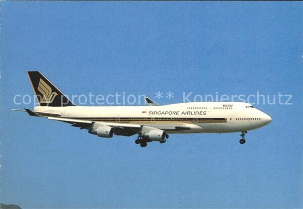 Flugzeuge Zivil Singapore Airlines Boeing 747-400 9V-SM