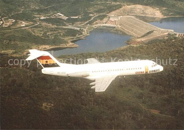 Flugzeuge Zivil Ghana Airways Fokker F28 Mk2000 9G-ACA