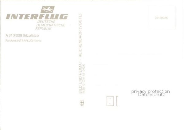 Flugzeuge Zivil Interflug A310 – Bild 2