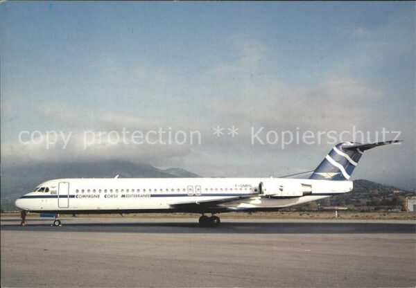 Flugzeuge Zivil Compagnie Corse Mediterranee Fokker 100