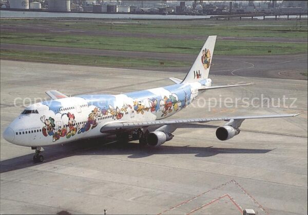 Flugzeuge Zivil Japan Airlines Walt Disney Boeing 747-1