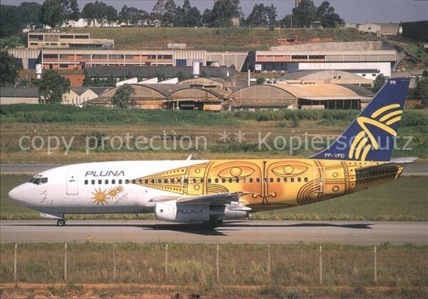 Flugzeuge Zivil Pluna Uruguay Boeing 737-2Q8 PP-VPD c/n