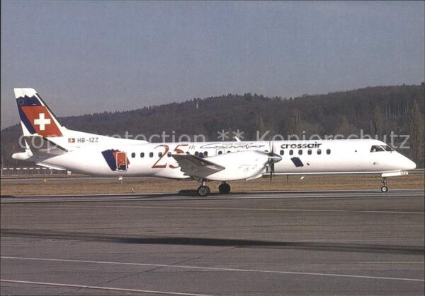 Flugzeuge Zivil Crossair 25th Saab Concordino Saab 2000