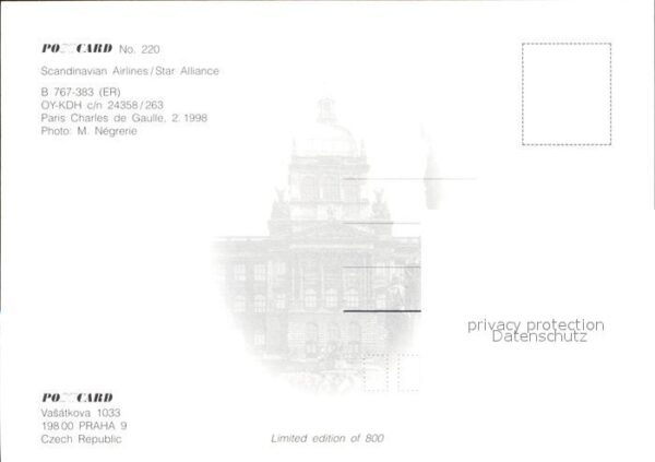 Flugzeuge Zivil SAS Scandinavian Airlines Star Alliance – Bild 2