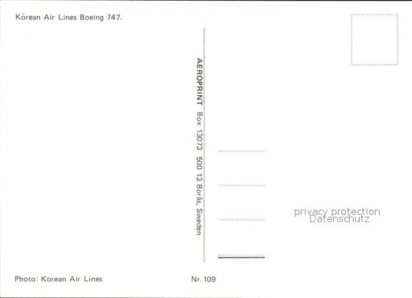 Flugzeuge Zivil Korean Air Lines Boeing 747 – Bild 2