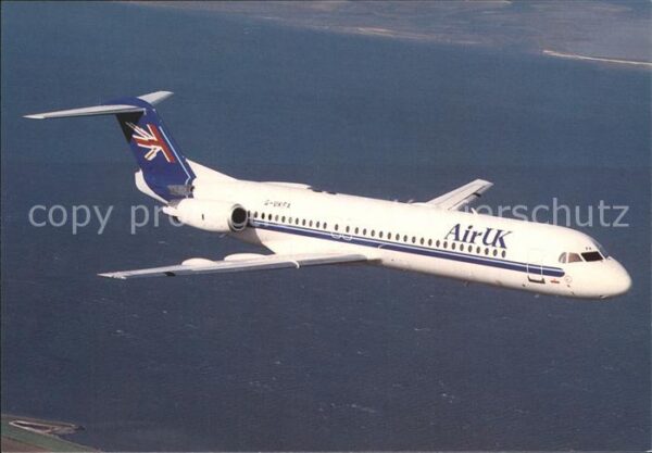 Flugzeuge Zivil Air UK Fokker 100