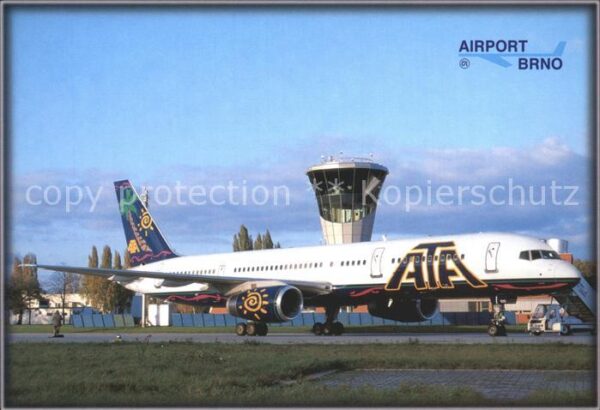 Flugzeuge Zivil ATA Boeing 757-200 Airport Brno