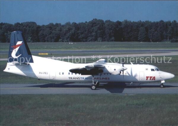Flugzeuge Zivil Trans Travels Airlines Fokker 50 PH-PRJ