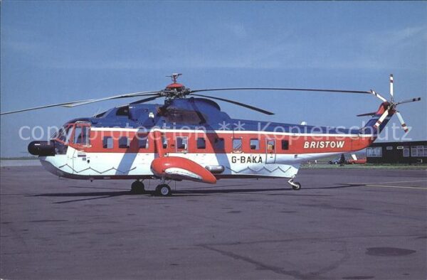 Hubschrauber Helikopter Sikorsky S-61N Bristow Helicopters G-BA