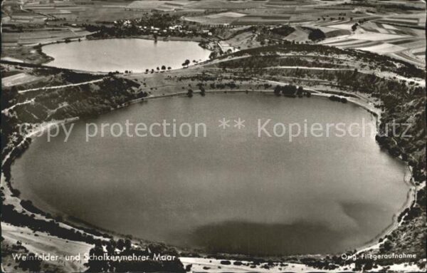 Weinfelder Maar und Schalkenmehrer Maar Fliegeraufnahme