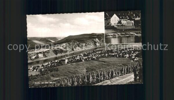 Kroev Mosel Panorama mit Hotel Bechtels Moselterras