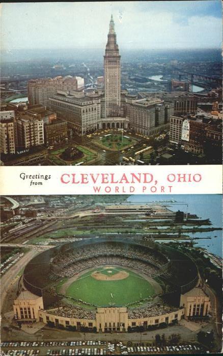 Cleveland Ohio World Port Aerial View