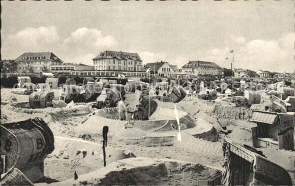 Duhnen Nordsee Strand mit Hotels