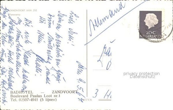 Zandvoort Holland Panorama Badhotel Boulevard Paulus – Bild 2