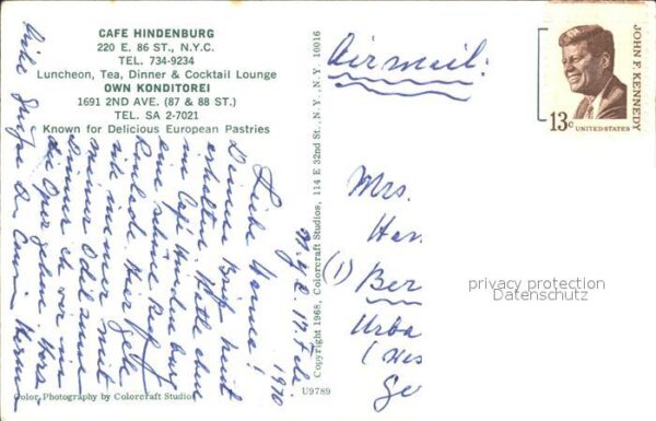 New York City Cafe Hindenurg Gastraum Bar – Bild 2