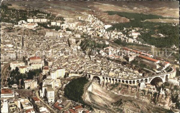 Constantine Algerien Vue Panoramique aerienne et Pont Sidi R