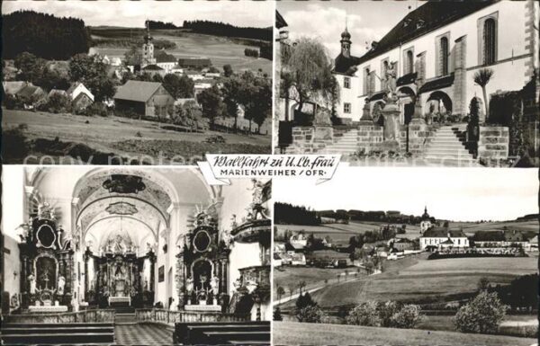 Marienweiher Ortsansicht Wallfahrtskirche ULB Frau I