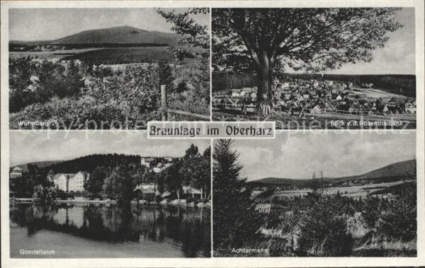 Braunlage Wurmberg Blick von der Rosenthalbank Go