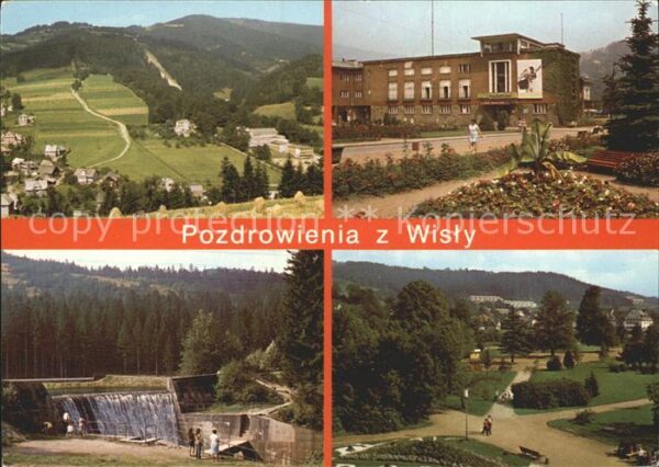 Wisla Widok ogolny Dom Zdrojowy Zapora na Wis