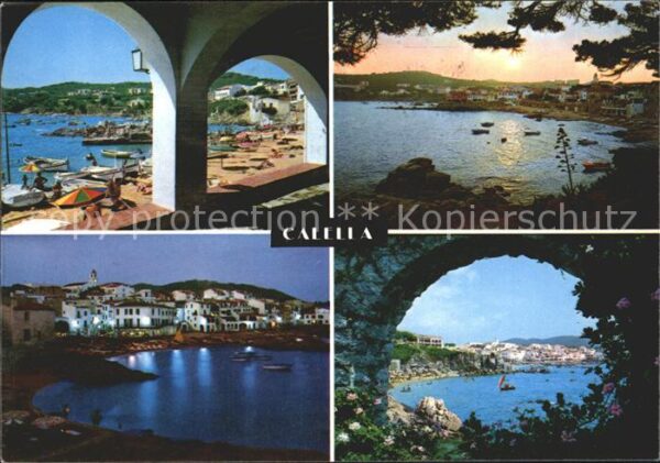 Calella de Palafrugell Strand Ortsansichten