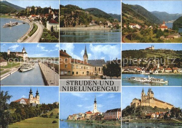 Grein Donau Oberoesterreich mit Sttruden St Nikola Persenbeu Ybbs M
