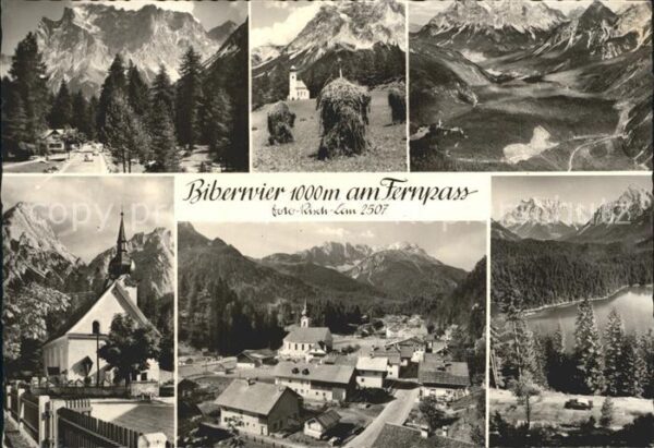 Biberwier Tirol Landschafts Panorama Kirche Ortsansicht