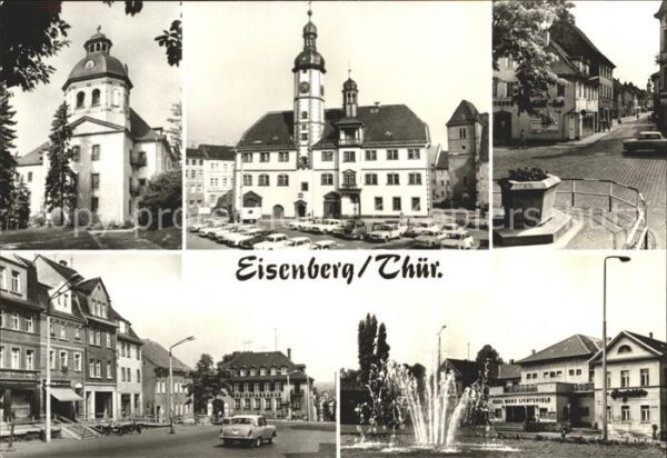 Eisenberg Thueringen Schlosskirche Rathaus Markt Steinweg Er