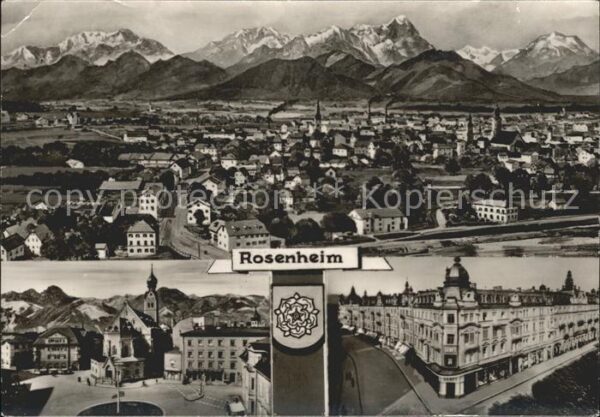 Rosenheim Bayern Panorama Ortsansichten