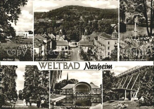 Bad Nauheim Kurhaus Sprudel und Johannisberg Teich