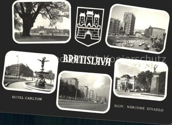 Bratislava Pressburg Pozsony Hotel Carlton Slov Narodne Divadlo