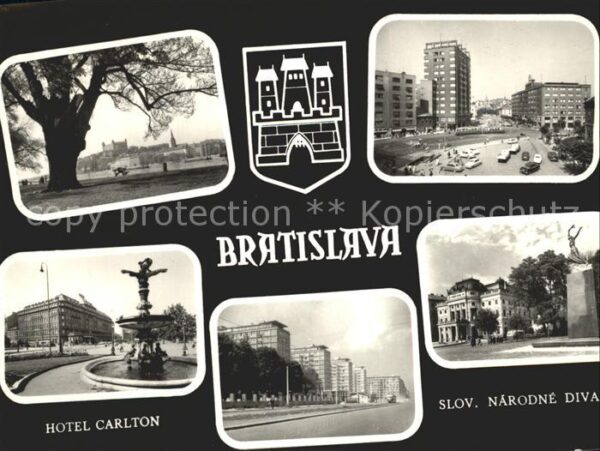 Bratislava Pressburg Pozsony Hotel Carlton Slov Narodne Diva