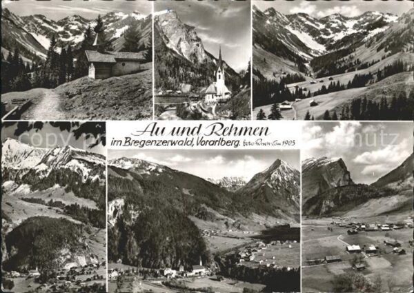 Au Vorarlberg und Rehmen Kapellchen Kirche Panorama T