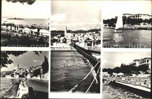 Novi Vinodolski Hafenpartie Uferstrasse Strand