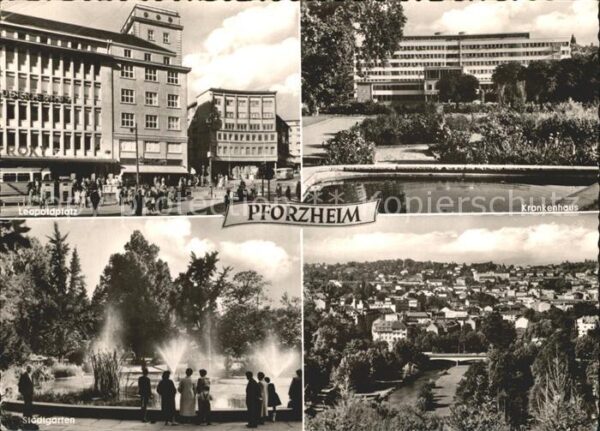 Pforzheim Leopoldplatz Krankenhaus Stadtgarten To