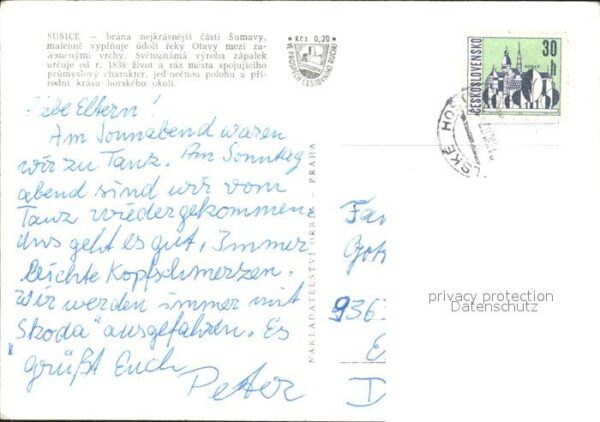 Susice Ortsansichten Panorama Brana Sumavy – Bild 2