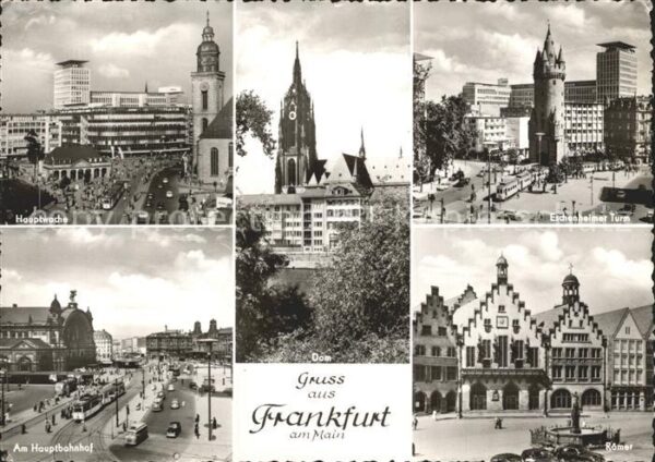 Frankfurt Main Hauptwache Dom Eschenheimer Turm Hauptb