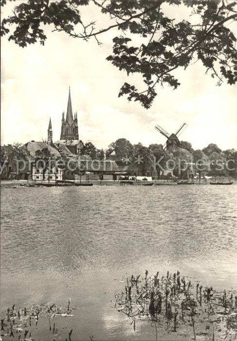 Werder Havel Stadtblick Kirche Windmühle