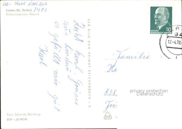 Lindau Zerbst Diätsanatorium Haus 4 – Bild 2