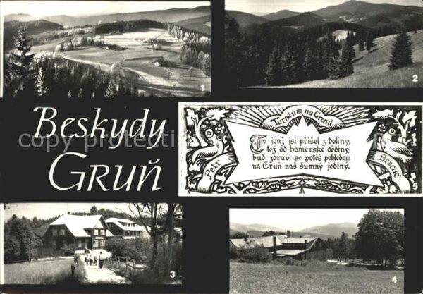 Beskydy Grun Pohled z Kozleny Vyhled od hotelu Grun