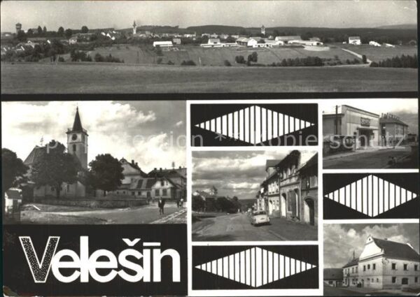 Velesin Panorama Kirche Ortsansichten